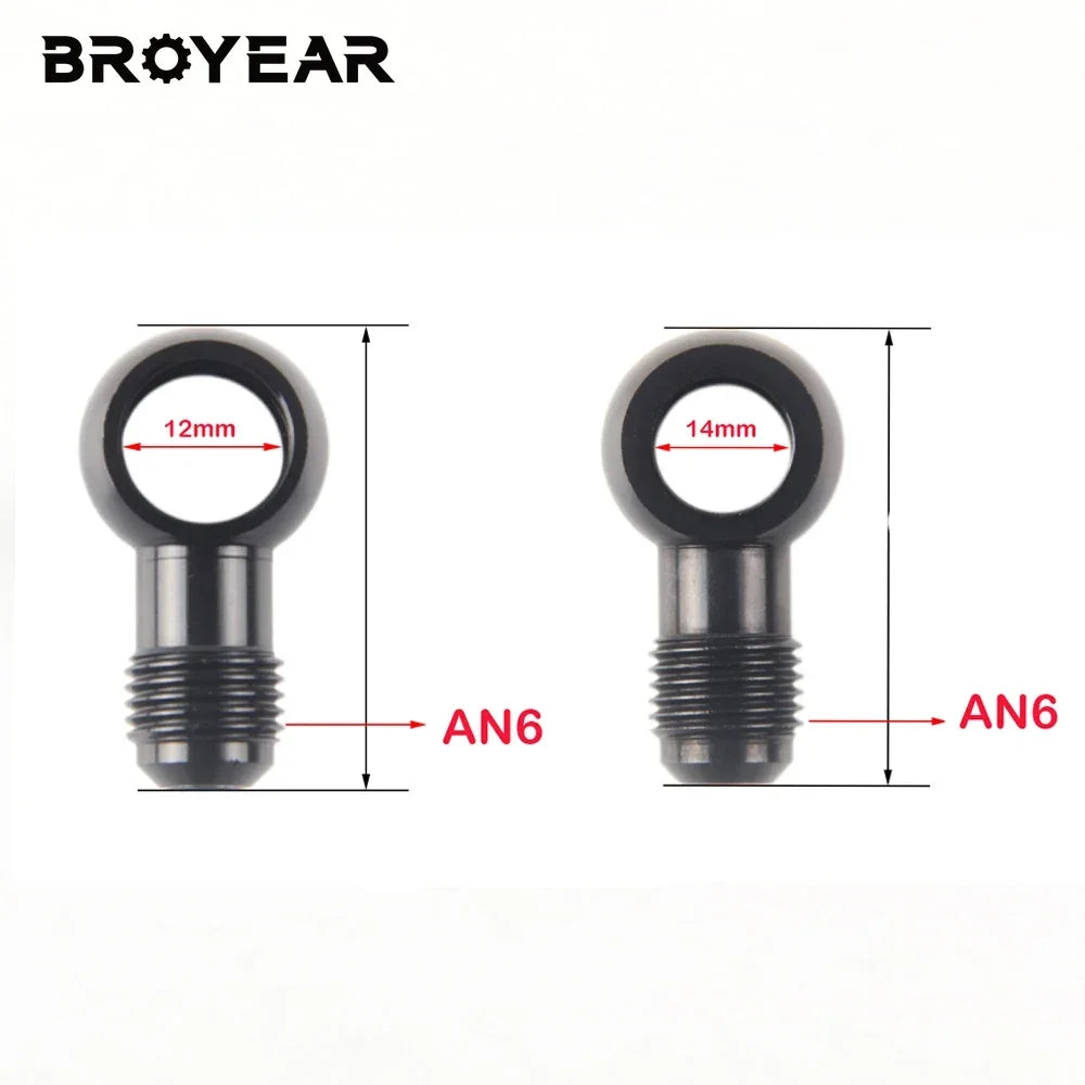 6063 T6 Billet Aluminum Hydraulic Clutch Banjo Fitting M12-M18 by InterCyprus Trading Ltd