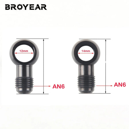 6063 T6 Billet Aluminum Hydraulic Clutch Banjo Fitting M12-M18 by InterCyprus Trading Ltd