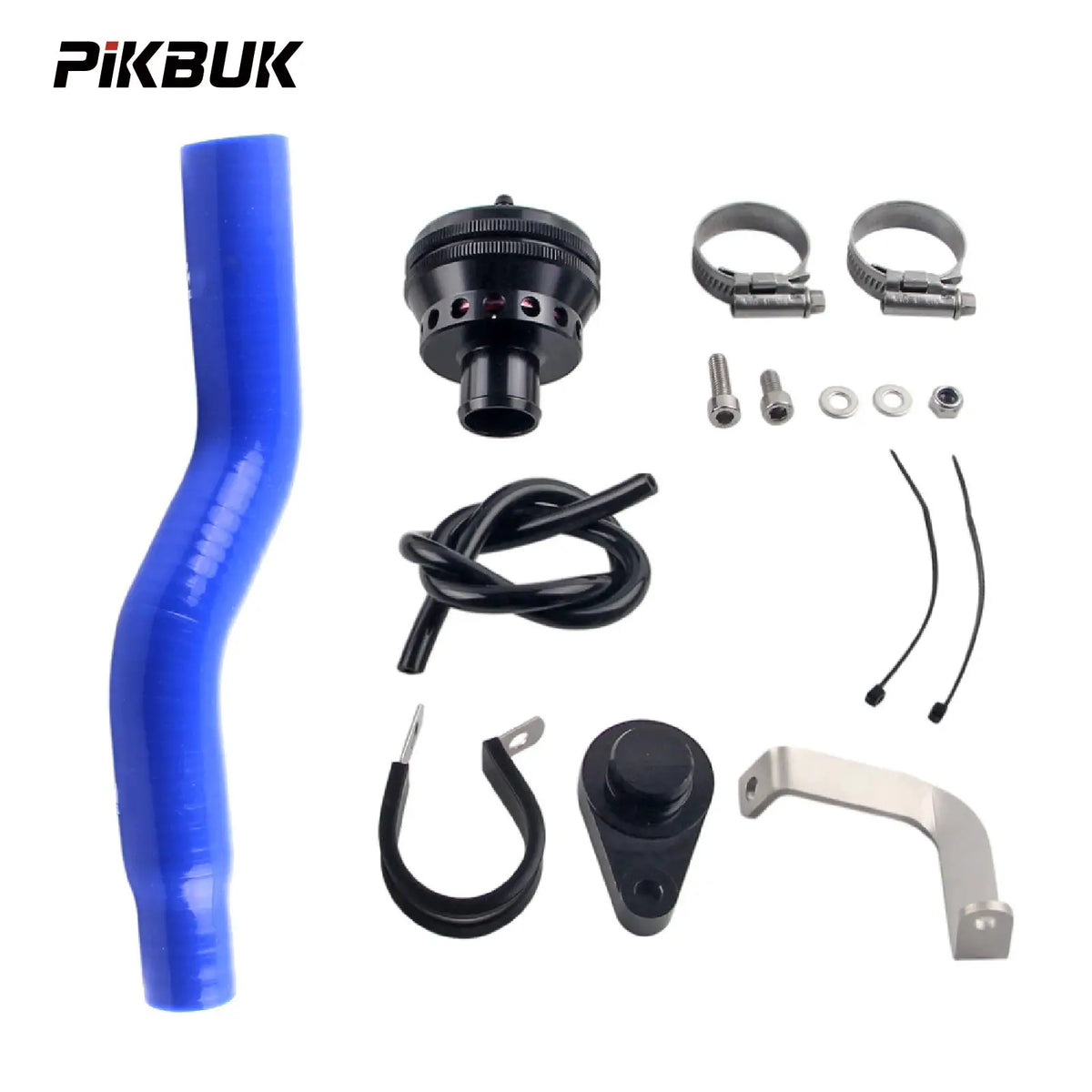 PIKBUK Turbo Blow Off Dump Valve For Suzuki Swift Sport 1.4 And Vitara 1.4 BoosterJet Bule Black Red Hose by InterCyprus Trading Ltd