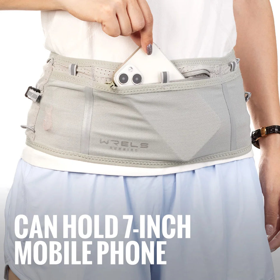 Waterproof Running Waist Bag with Invisible Elastic Belt for Unisex