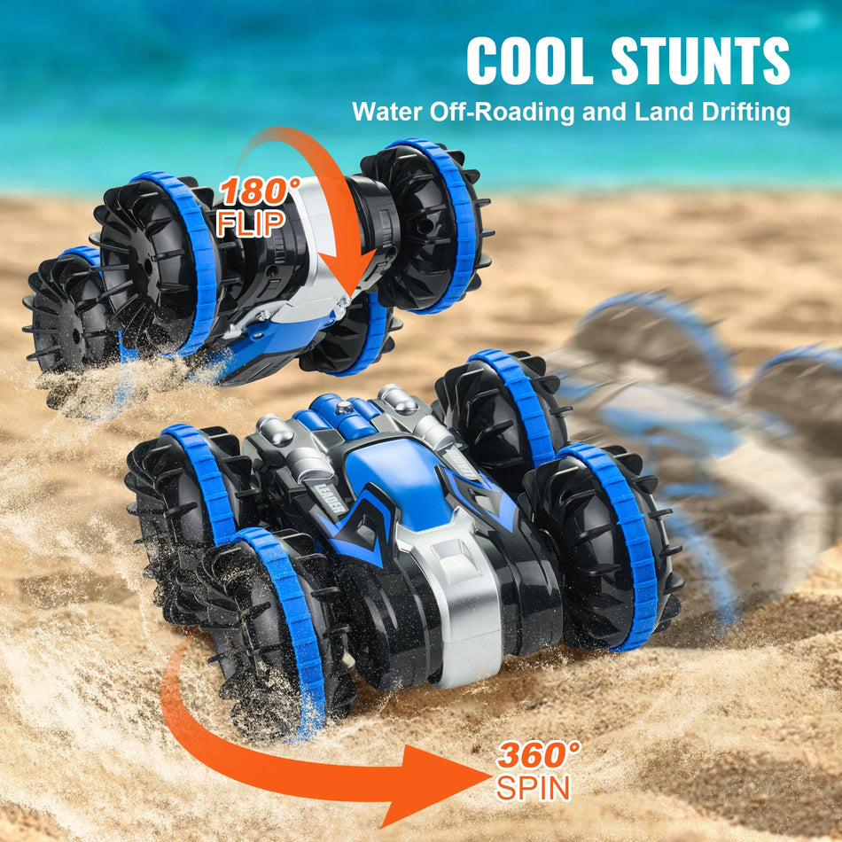 SucceBuy Amphibious RC Car Boat - 360 Degree Rotating Stunt