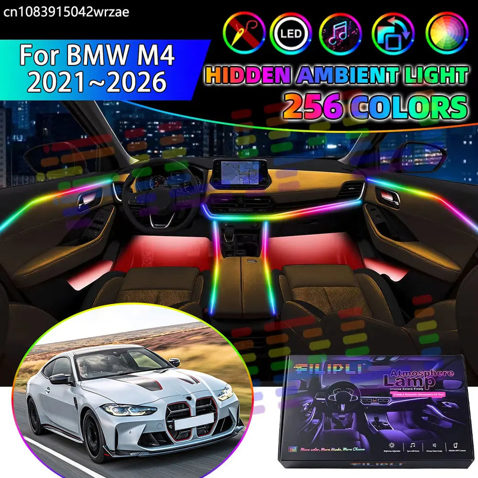 RGB Interior Ambient LED Strip With App Control For BMW M4 G82