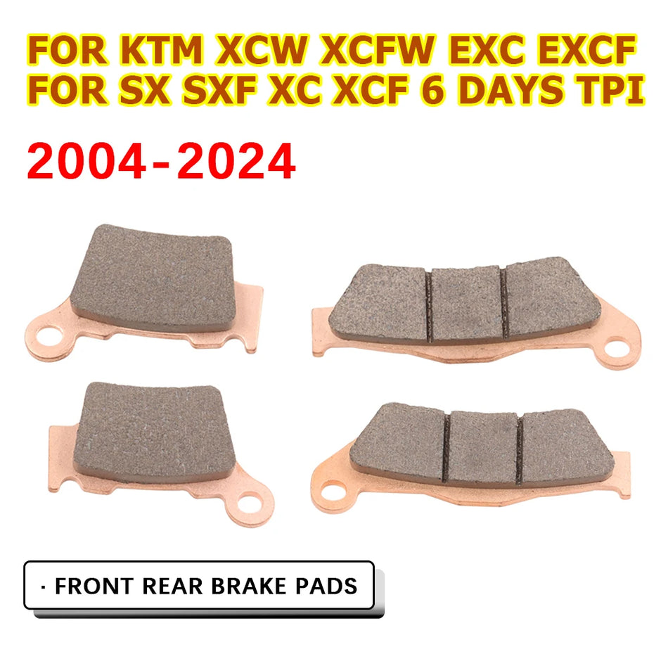 KTM remblokken voor XC, XC-F, XCF-W, XC-W, SX, SX-F 125-530, metalen messing legeringen