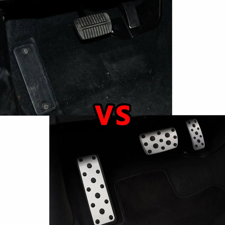 Subaru Forester Gas and Brake Pedal Covers, Stainless Steel