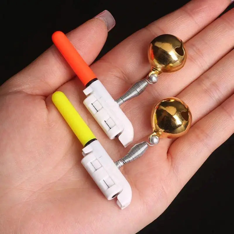 5Pcs Electronic Fishing Light Bite Alarm Rod Bell USB Charge
