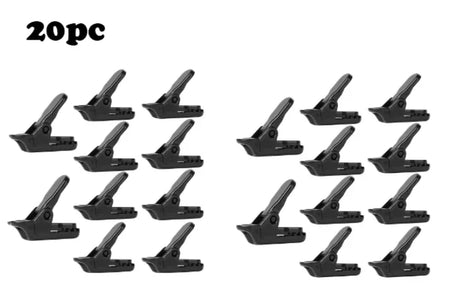 Awning Clamp Tarp Clips &ndash; Ultimate Outdoor Stability black-20pc