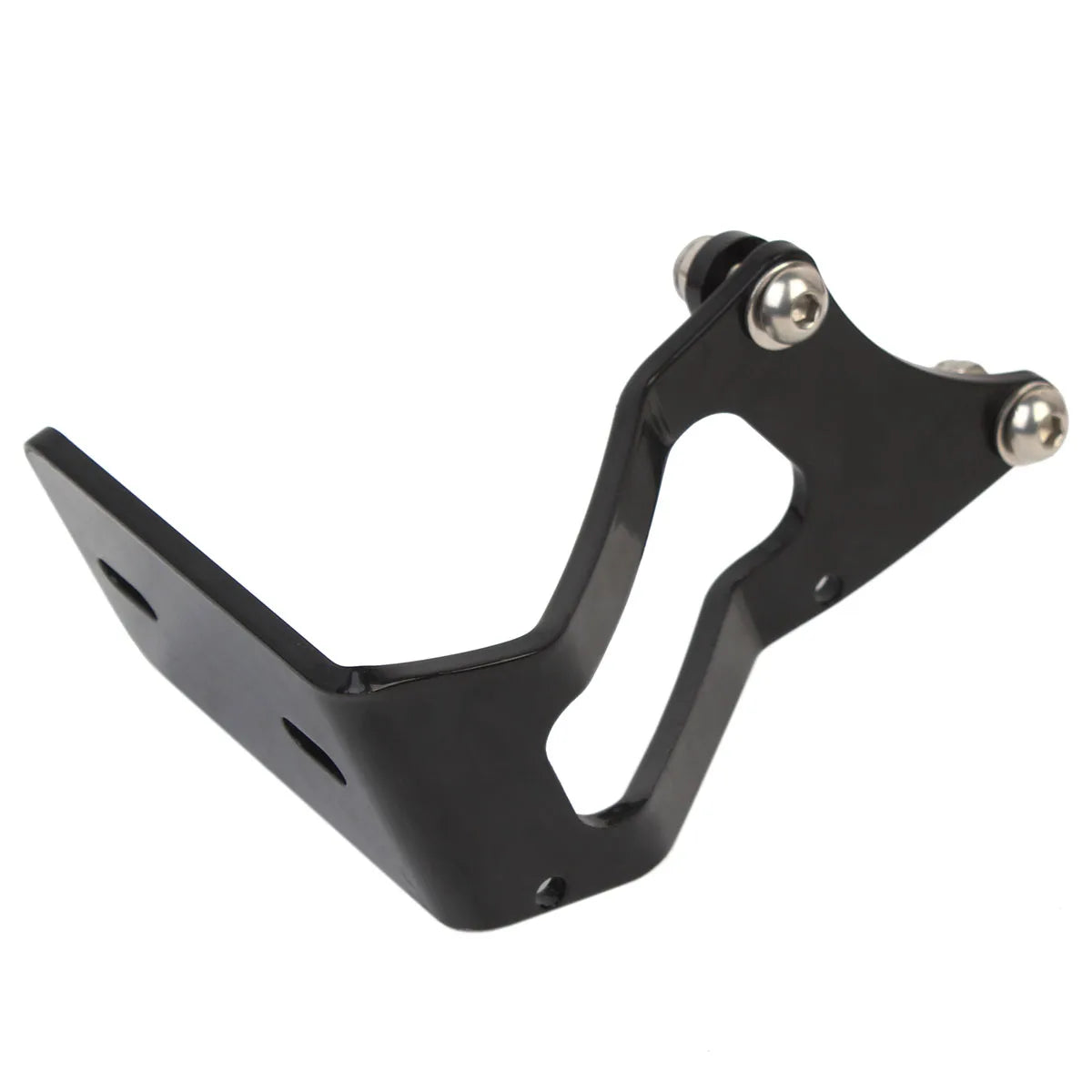 Motorcycle Aluminium Black Side Mount License Plate Bracket Holder Kit &ndash; Durable and Stylish Design