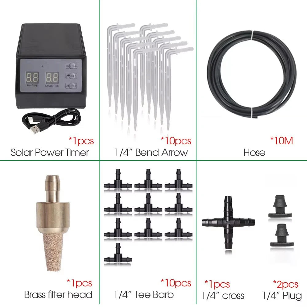 Solar Irrigation Sprinkler System &ndash; Efficient Drip Control Button Type