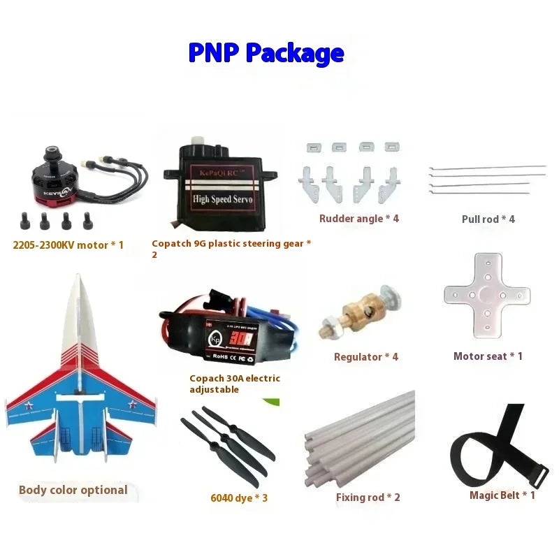 EVYVKVC Mini SU27 Remote Control Airplane - Crash Resistant Glider for All Ages PNP 3