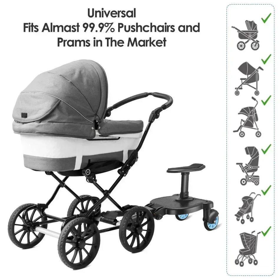 Universal Stroller Pedal Board Footrest for Kids Pushchair Accessory