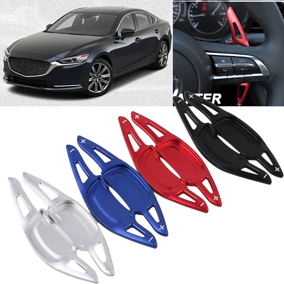 Paddle Shifter Extensions With Aluminum Alloy For Mazda 3 CX-30 CX-50 CX-90 MX-30 by InterCyprus Trading Ltd