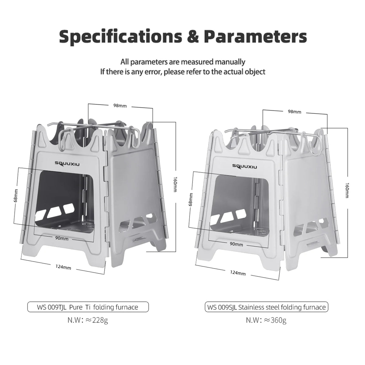 Outdoor Mini Fire Pit Stove &ndash; Lightweight Titanium Pro