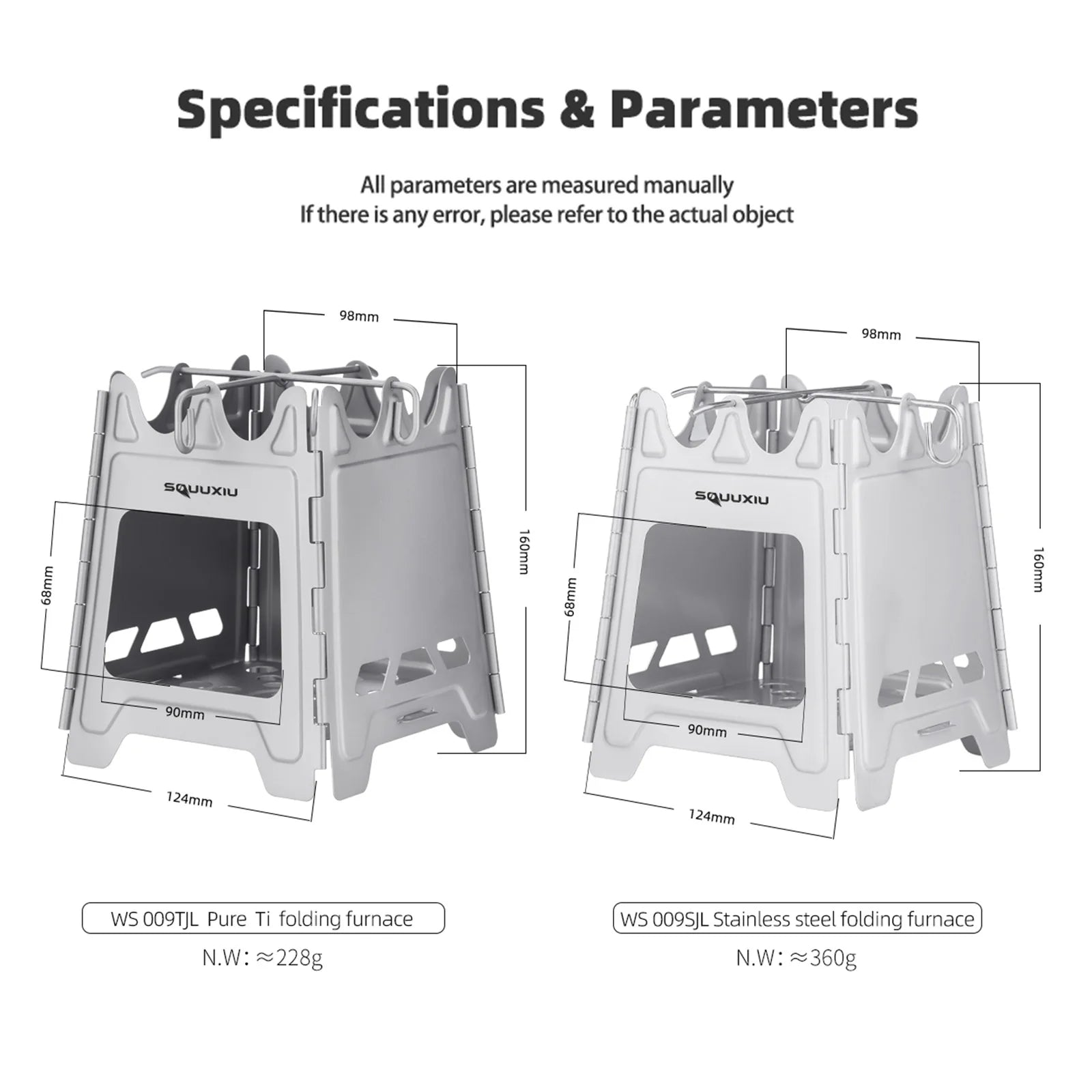 Outdoor Mini Fire Pit Stove &ndash; Lightweight Titanium Pro