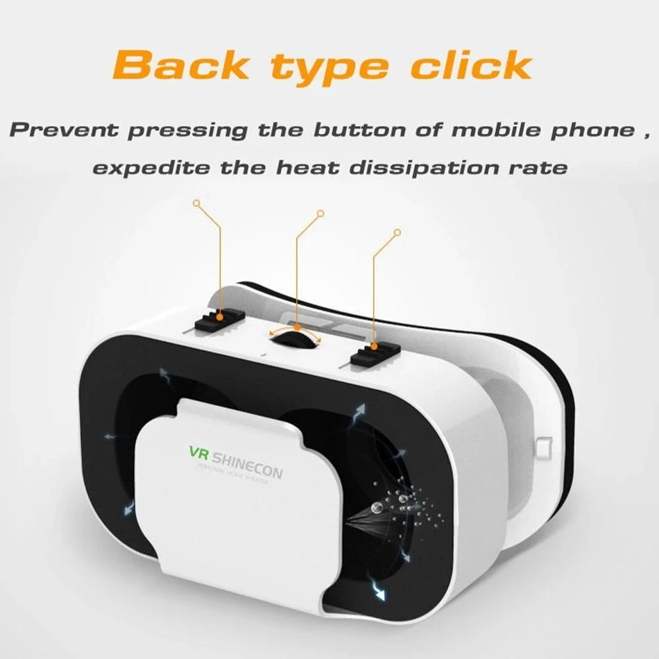 Virtual Reality VR Headset With Lenses For Smartphones Gaming