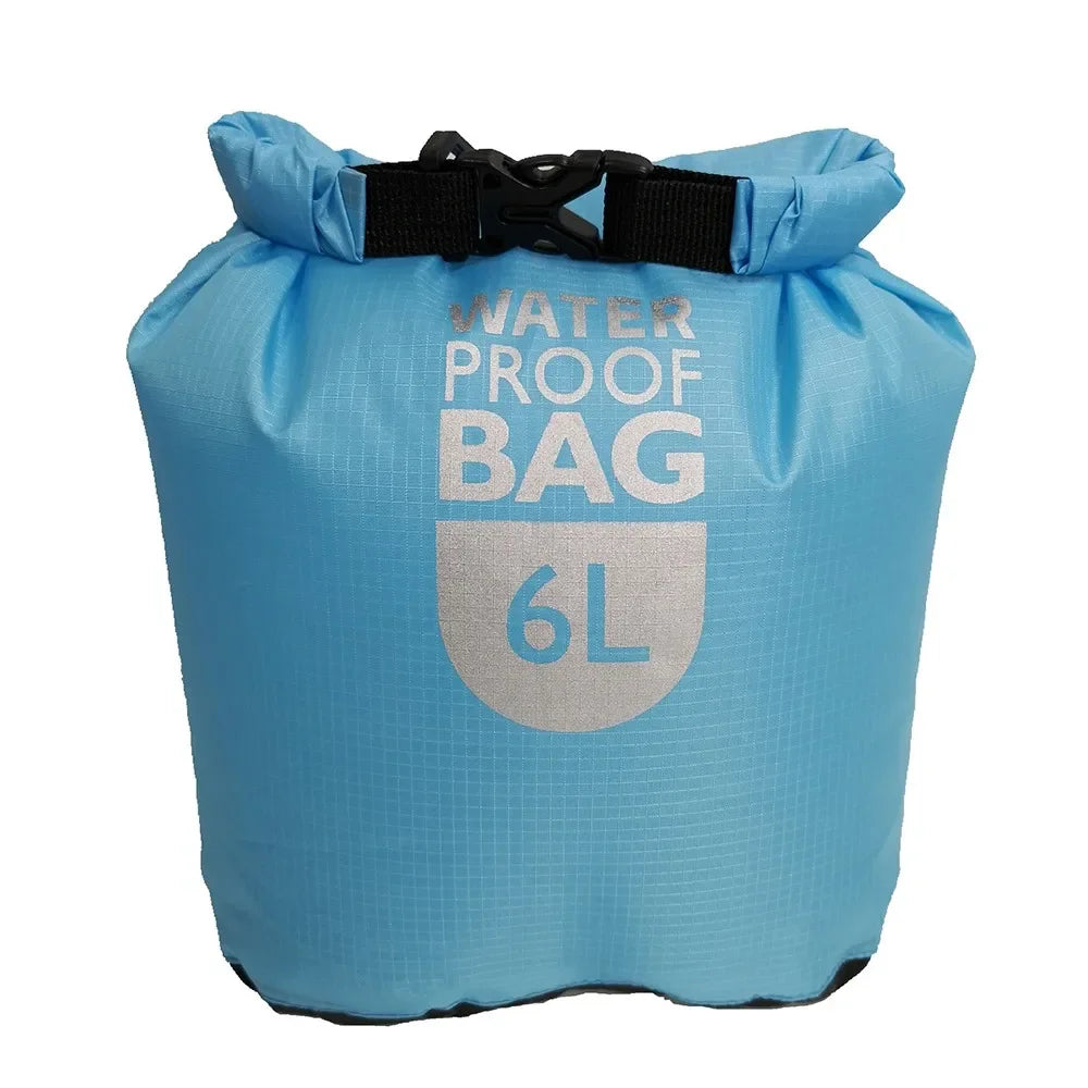 Waterproof Dry Sack Bag for Outdoor Adventures - 6L &amp; 12L Options Bule 6L / CN (Origin)