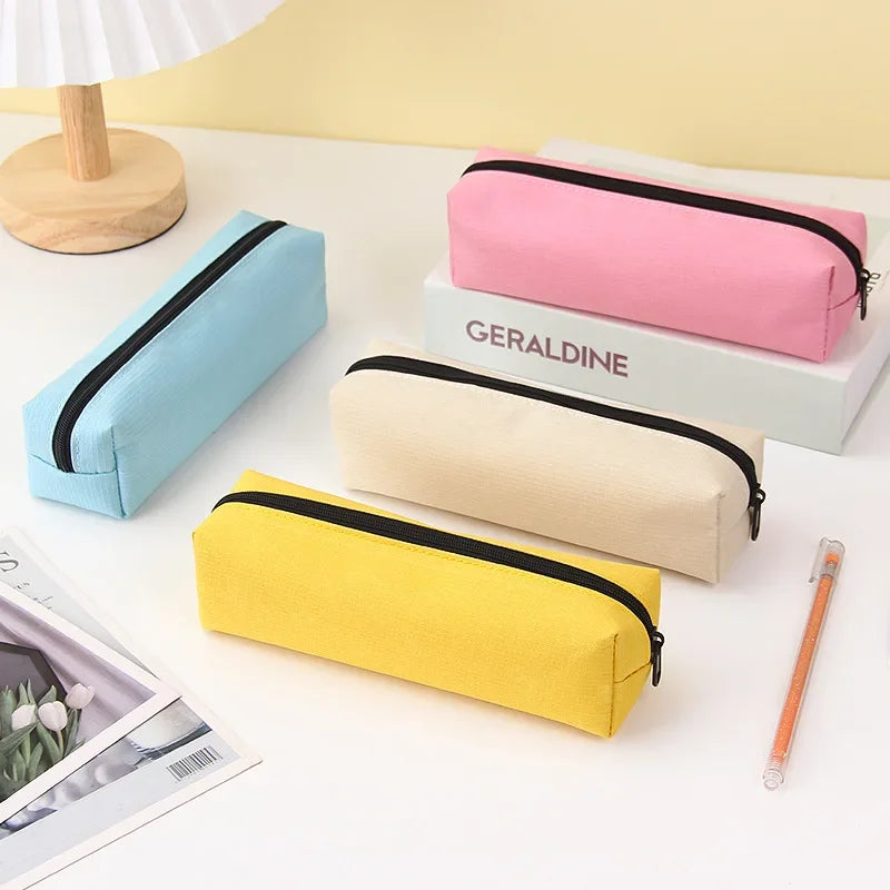 Kawaii Large Capacity Pencil Case - Durable Fabric School Supplies