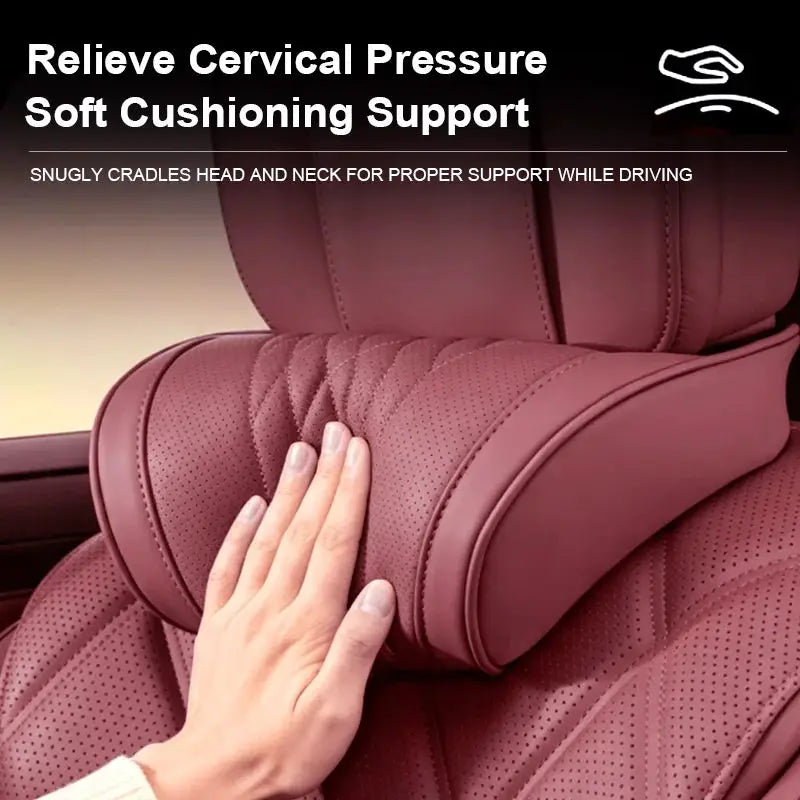 Vtear Universal Car Neck Lumbar Cushion Memory Foam Support Pillow Anti-Scratch Seat Parts Interior Modification Accessories by InterCyprus Trading Ltd