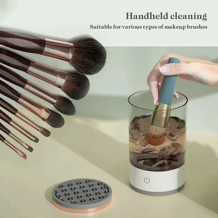 3 In 1 Electric Makeup Brush Cleaner &ndash; Sonic Deep Cleaning