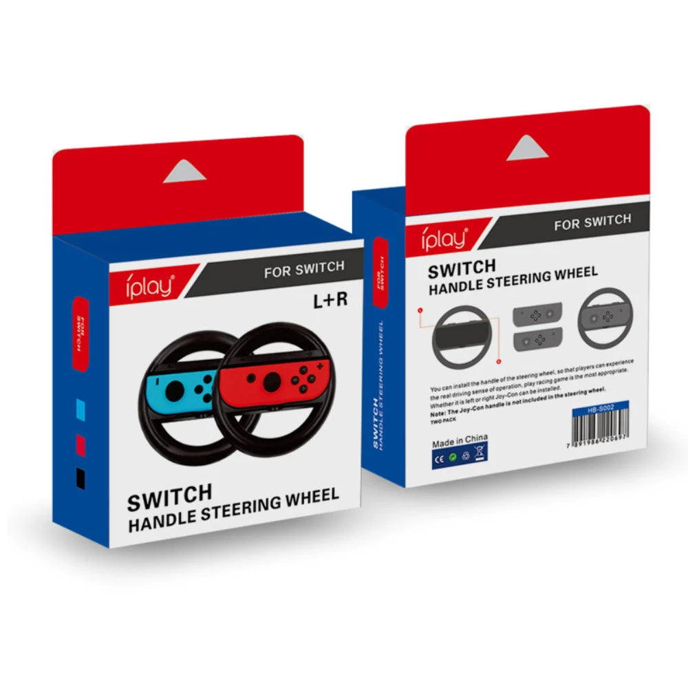 2pcs Racing Steering Wheel for Nintendo Switch Joy-Con Controllers - Enhance Your Gaming Experience