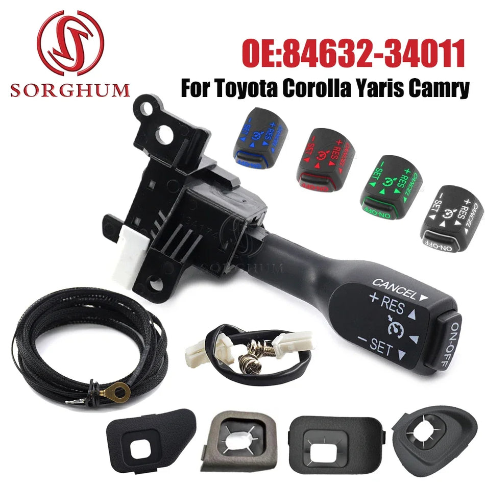 Capac comutator pentru controlul vitezei de croazieră pentru Toyota Corolla Yaris Camry RAV4 Înlocuire trim interior Sorghum