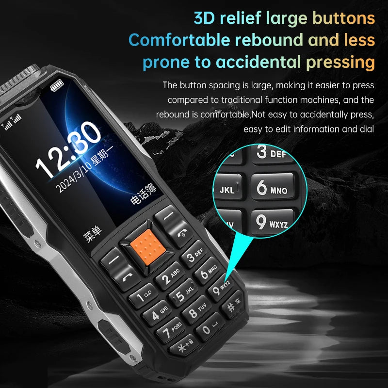 MAFAM Rugged Outdoor Phone &ndash; Push Button Dialing FM Radio