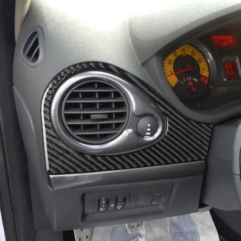 Afdekking voor interieurafwerking van koolstofvezel aan bestuurderszijde voor Renault Clio 3 2006-2012