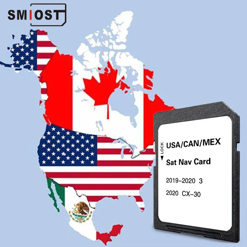 SMIOST Mazda 3 CX30 Maps SD Card 8GB &ndash; North America CHINA / for Mazda 3 or CX-30