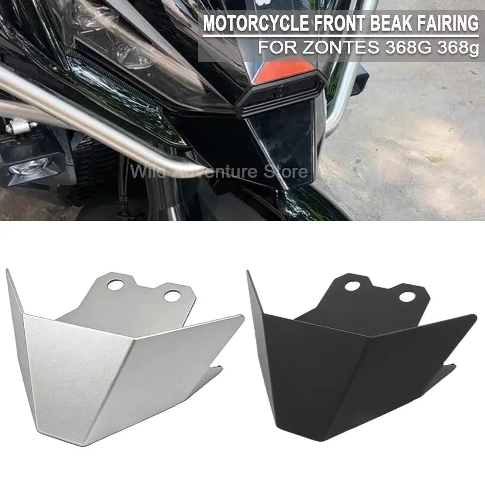 368G Motorcycle Front Beak Fairing FOR ZONTES G368 368g 368 G Front Lip Bird Beak Competitive Diffuser With Fixed Wing Spoiler by InterCyprus Trading Ltd