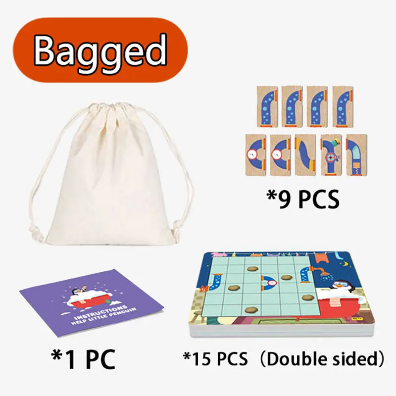 Kid Maze Jigsaw Toy &ndash; Boosts Kids Logic And Family Bonding Bagged