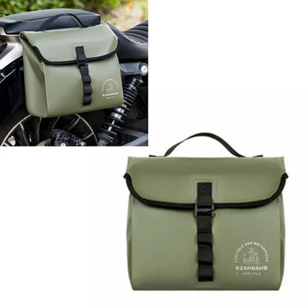 Motorcycle Side Case Frame, Waterproof Electric Bike Saddlebag, Tool Side Bag Luggage by InterCyprus Trading Ltd