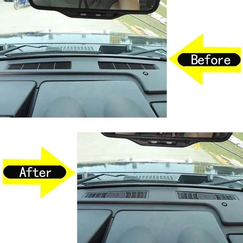 Hummer H2 Air Outlet Mesh Cover Stainless Steel Black