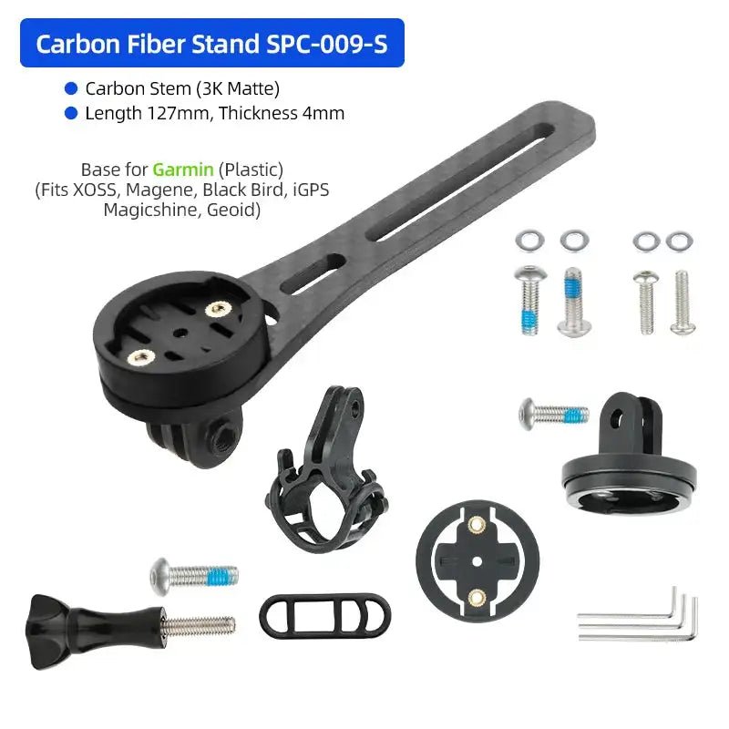 Carbon Handlebar Computer Bracket For Garmin Bryton Wahoo CB Short SPC009GB-SC