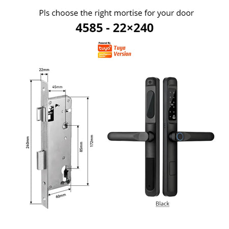 Tuya WiFi Waterproof Biometric Smart Door Lock with Fingerprint and App Control A6 TYB 4585 / CHINA