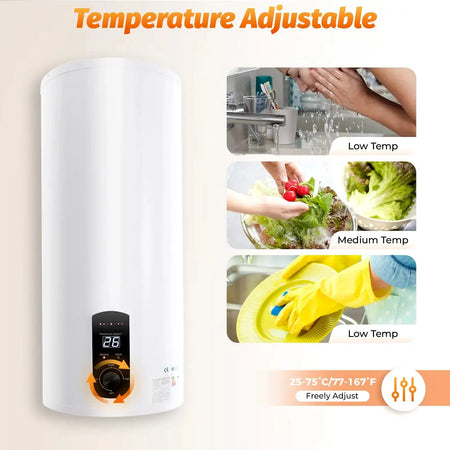 Electric Tank Water Heater 100L &ndash; Temperature 77 To 167 F