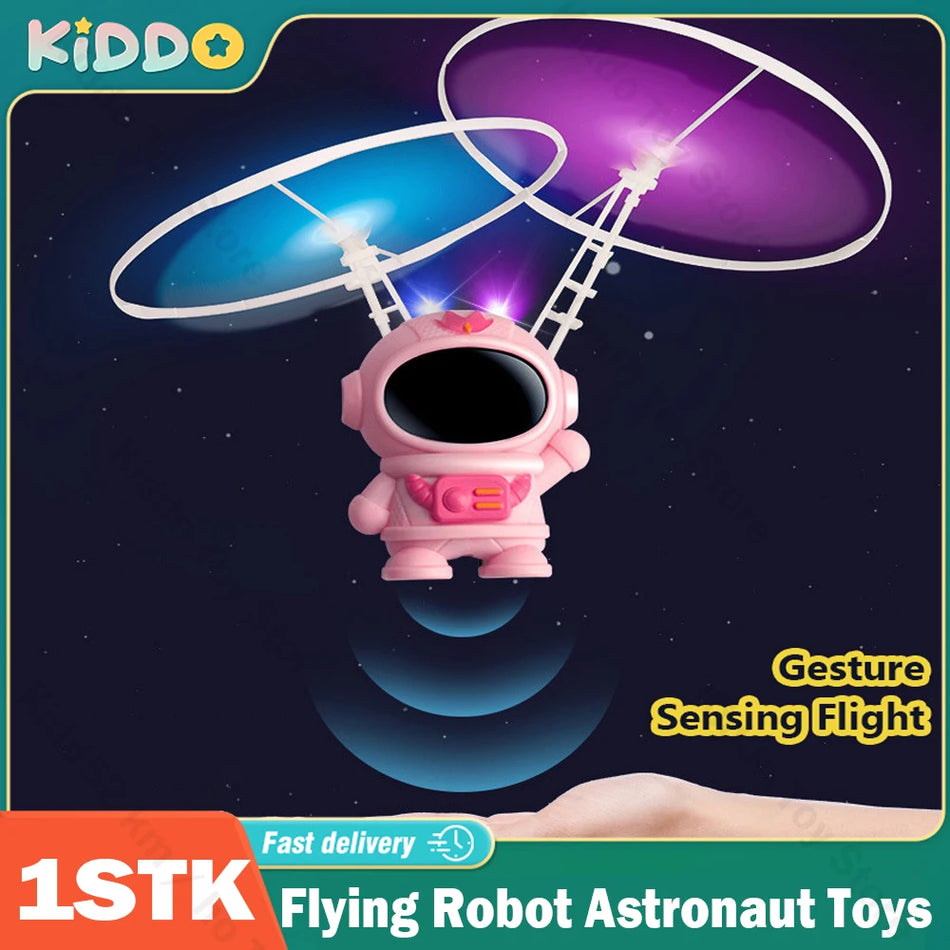 Παιχνίδι Ρομπότ Αστροναύτης που Πετάει με Φως LED και Φόρτιση USB, ABS