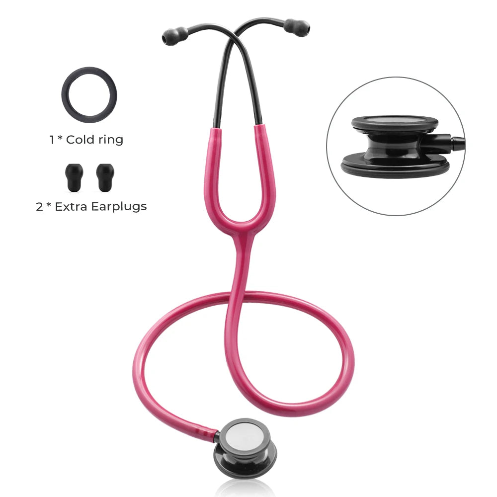 Double Sided Stethoscope &ndash; Excellent Acoustic Effect Rose Red-Black