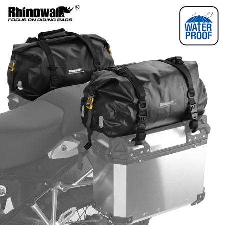 Rhinowalk Motorcycle Bag 20L Waterproof Motor Tail Bag Multi-Functional Durable Dry Rear Motocross Seat Bag Luggage Accessories by InterCyprus Trading Ltd
