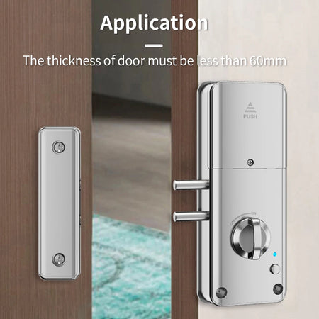 RX2052-TUYA-sliver &ndash; App Control Tuya Enabled Keyless Lock