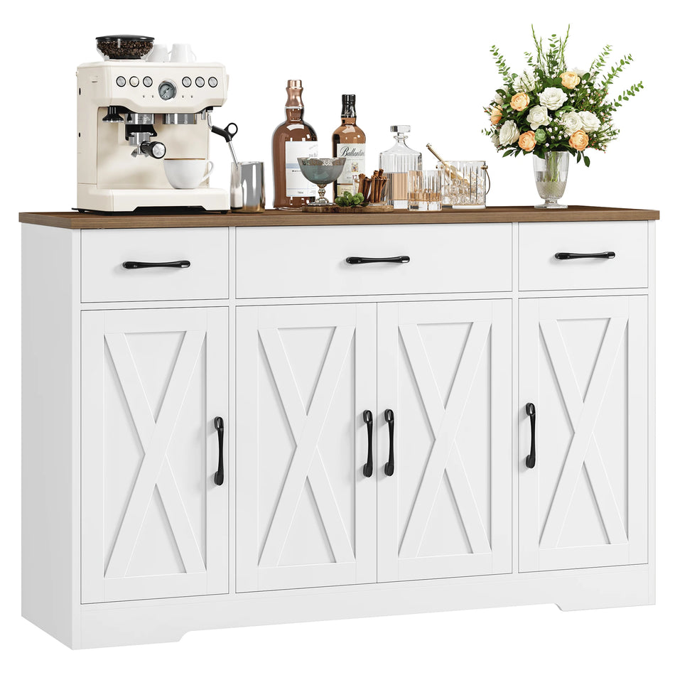 140cm Φαρδύ Κουζινικό Σαλονάκι Με Ρυθμιζόμενα Ράφια