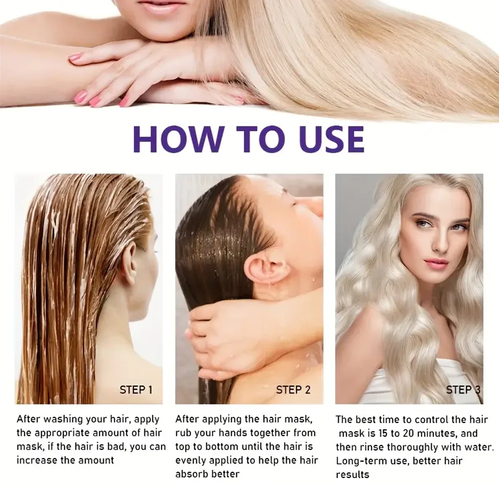 Purple Repair Hair Mask &ndash; Deep Nourishing Treatment for Frizzy Damaged Hair