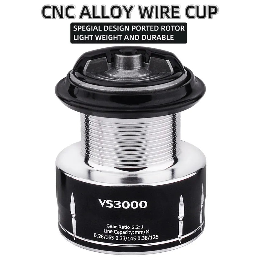 Spinning Reels 8KG-10KG Max Drag Fishing Reel with Metal Handle - Saltwater Ready