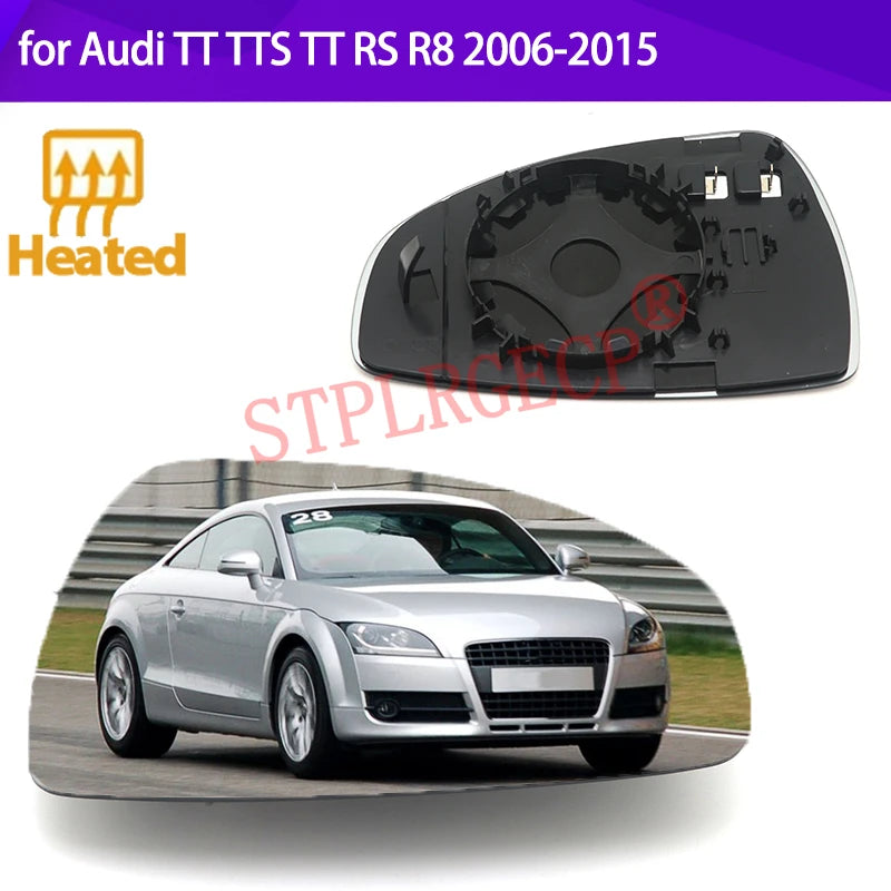 Heated Wing Mirror Glass Lens for Audi TT TTS TT RS R8 (2006-2015)