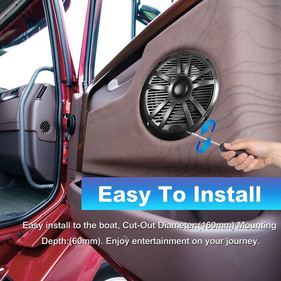 6.5 Inch Car Speaker Auto Audio Stereo Horn &ndash; 240W Pair