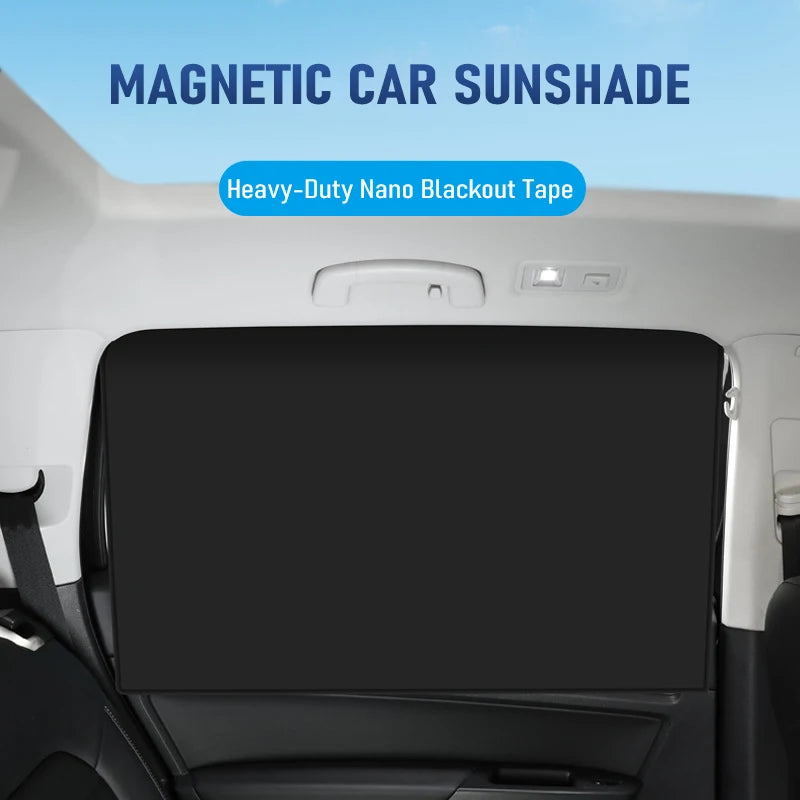 Magnetic Car Window Sun Shade Set - Portable Heat Insulation Covers