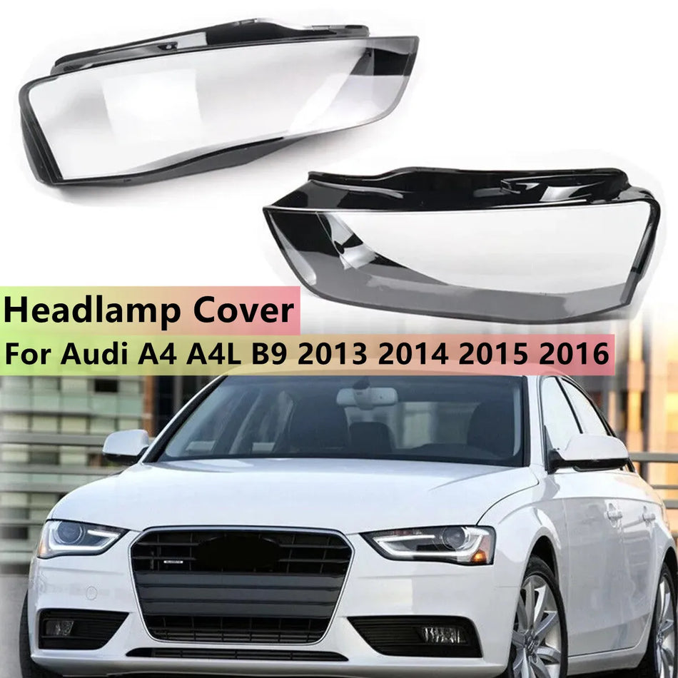 Cobertura transparente da lente do farol para substituição no Audi A4 A4L B9