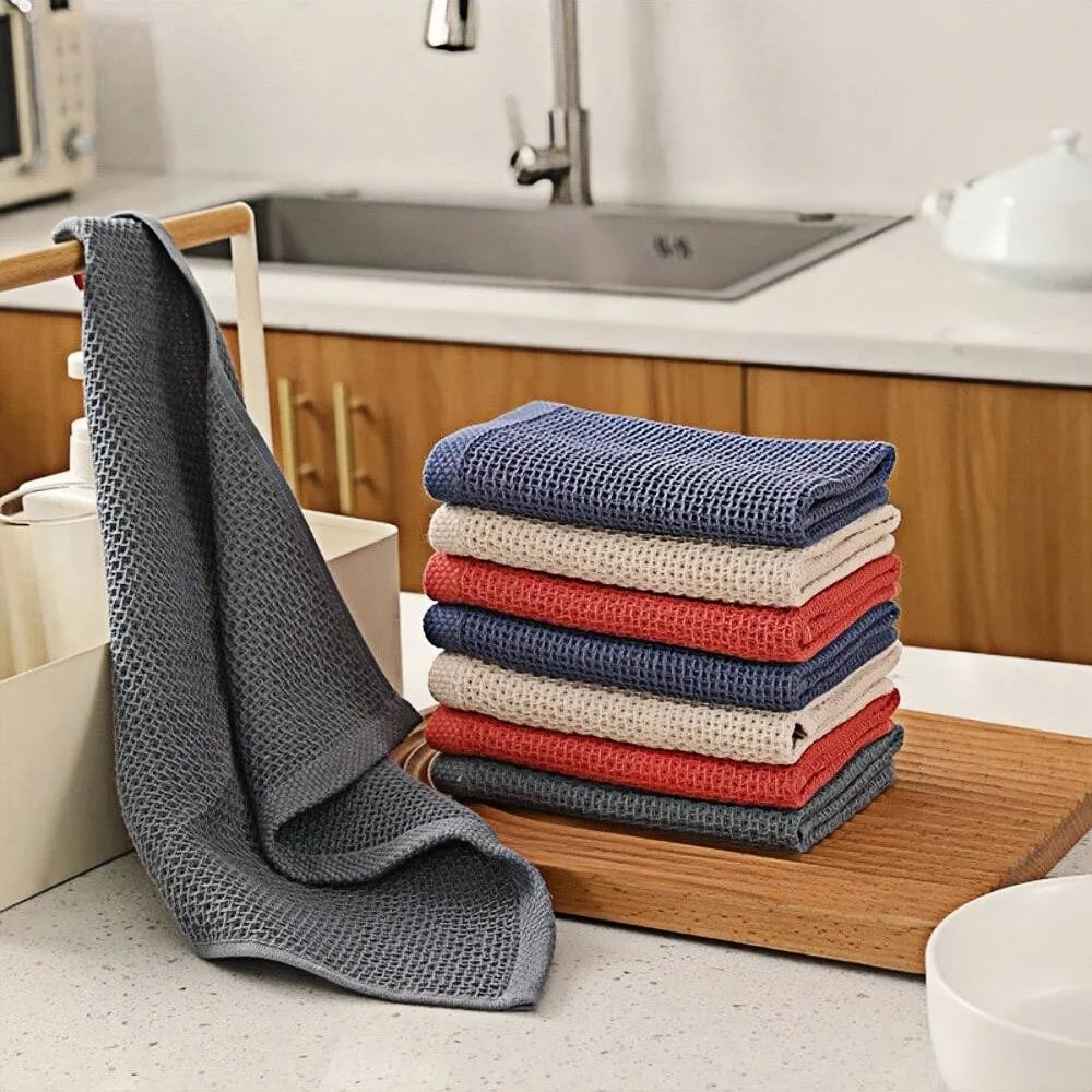 Pure Cotton Rag Towel Set &ndash; Soft Absorbent Quick-Drying Design