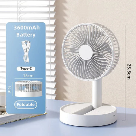 MIJIA Mini Folding USB Desktop Fan - 4 Speed Timer