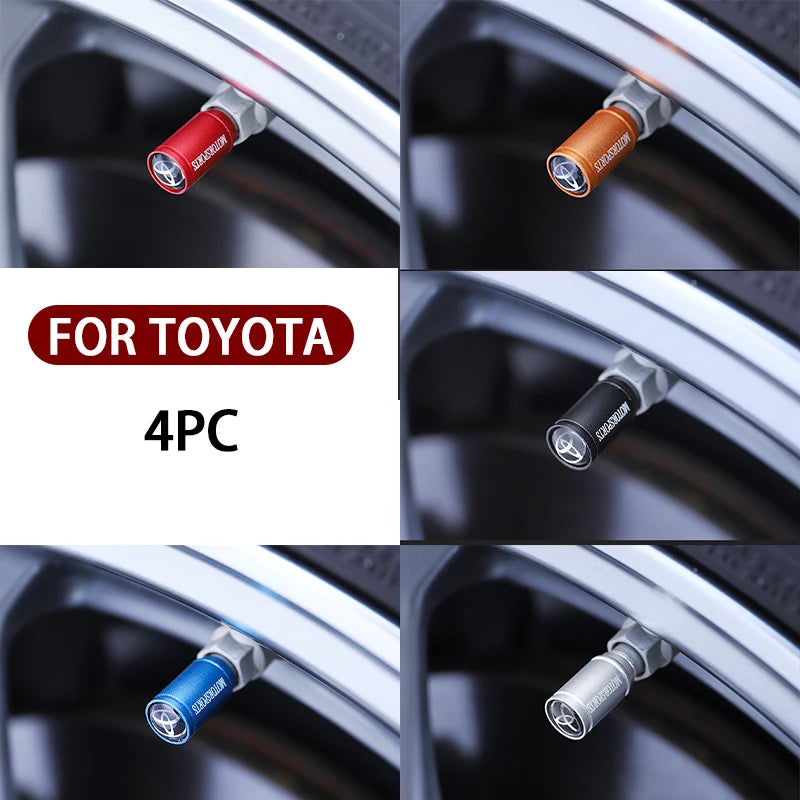 Καπάκια Βαλβίδων Ελαστικών Τροχών Toyota RAV4 Ματ, Σετ 4, Ανθεκτικό Φινίρισμα, Αξεσουάρ Αυτοκινήτου
