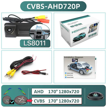 Rear View Camera With 170 Degree Lens For VW Skoda Audi A1 A3 A4 A5 A7 by InterCyprus Trading Ltd