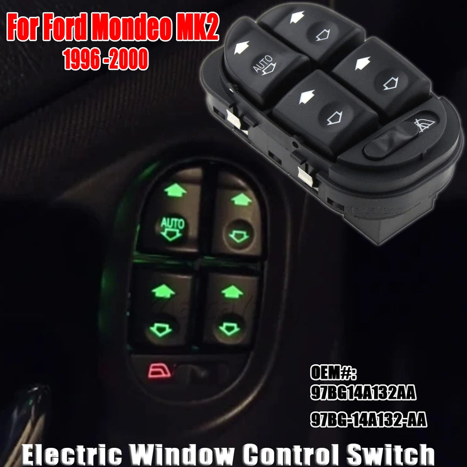 Przełącznik sterowania oknem elektrycznym dla Forda Mondeo MK2 97BG14A132AA 1996-2000